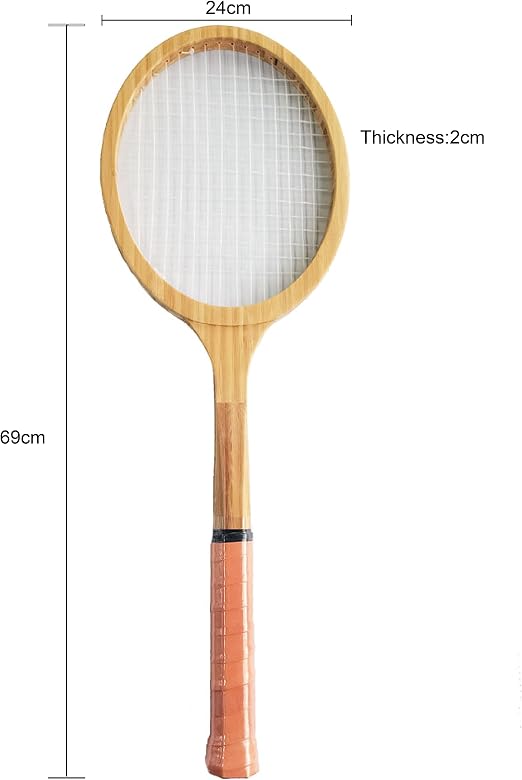 Gloperti Retro Bamboo Tennis Racket - 61XXcWgRiKL