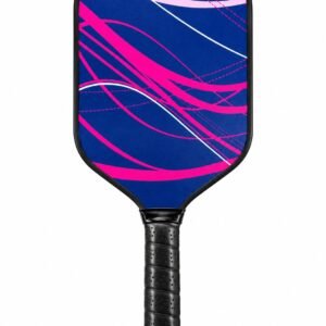 Control 16 hybrid pickleball paddle – Toray T700 raw carbon face, blue/pink design